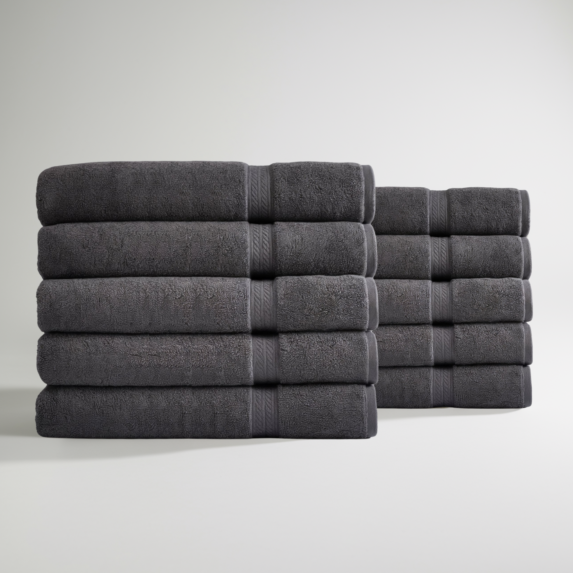 Ultrasoft Egyptian Cotton Bath Towels 10pcs (55x28in)