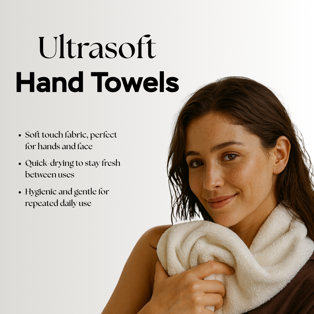 Ultrasoft Egyptian Cotton Hand Towels 2pcs (28x16in)